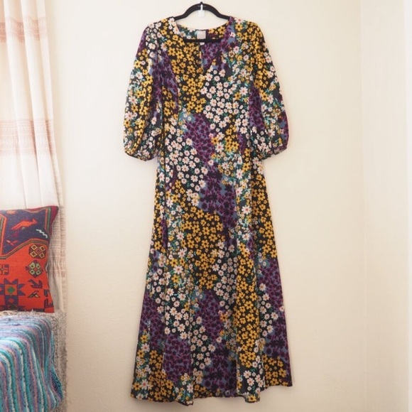 ASOS Floral Trapeze Maxi Dress - Picture 7 of 11